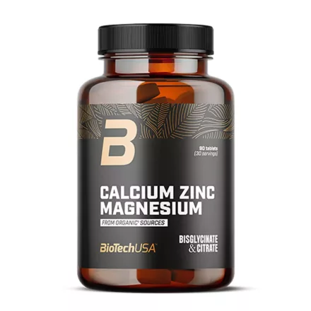 Biotech Calcium Zinc Magnesium from organic sources 90 tabletta