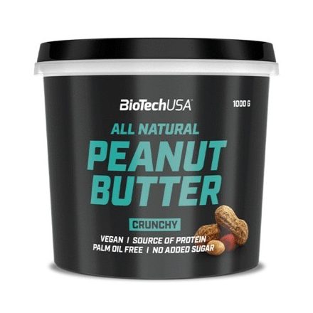 BioTechUSA Peanut Butter Mogyoróvaj Crunchy (ropogós) 1000g