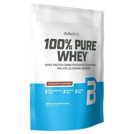 Biotech 100% Pure Whey 1000g tejsavó fehérjét tartalmazó fehérjepor
