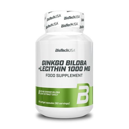 Biotech Ginkgo Biloba + Lecithin 90 kapszula szépségvitamin