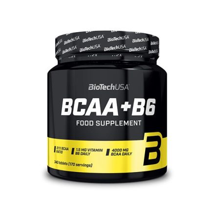 Biotech BCAA+B6 340 tabletta BCAA aminosav táplálék-kiegészítő