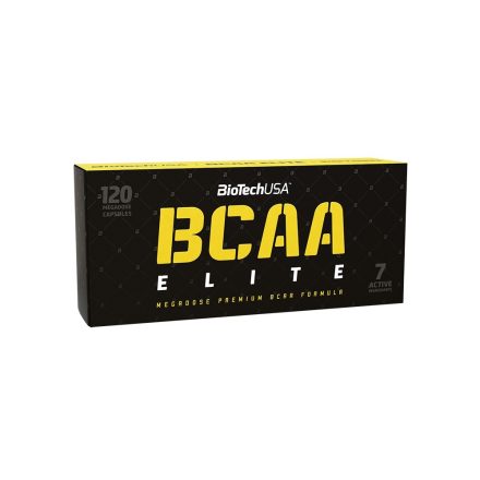 Biotech BCAA Elite 120 megadózisú kapszula BCAA aminosav táplálék-kiegészítő