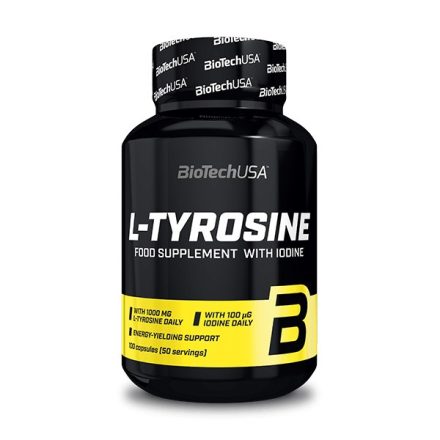 Biotech L-Tyrosine 100 kapszula különböző aminosavakat tartalmazó táplálék-kiegészítő