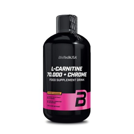 Biotech L-Carnitine 70.000 mg + Chrome 500 ml l-karnitin termék fogyókúrázóknak