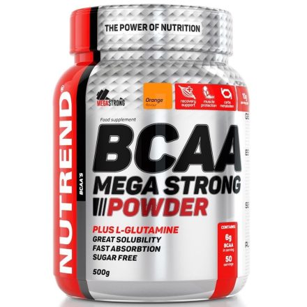 Nutrend BCAA Mega Strong Powder - 500 g aminosav táplálékkiegészítő