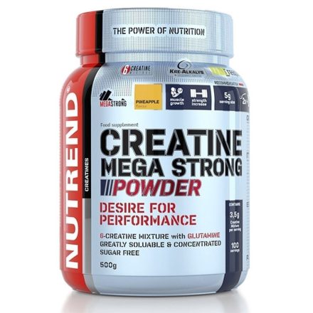 Nutrend Creatine Mega Strong Powder - 500 g ízesített kreatin táplálékkiegészítő