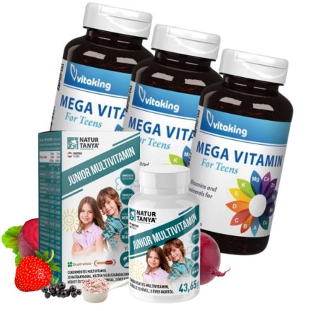 Mega Vitamin Tiniknek (3db) + JUNIOR Multivitamin Csomag