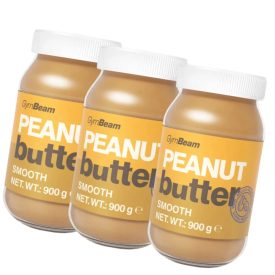   GymBeam 100% földimogyoróvaj SIMA 900g Triopack (peanut butter smooth)