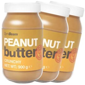   GymBeam 100% földimogyoróvaj ROPOGÓS 900g Triopack (peanut butter crunchy)