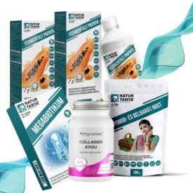   Nagy Béltámogató Csomag Megabiotikum (1db) + Collagen 4YOU (1db) + Fermentált Papaya (2db) +  Bélbarát Rost (1db)