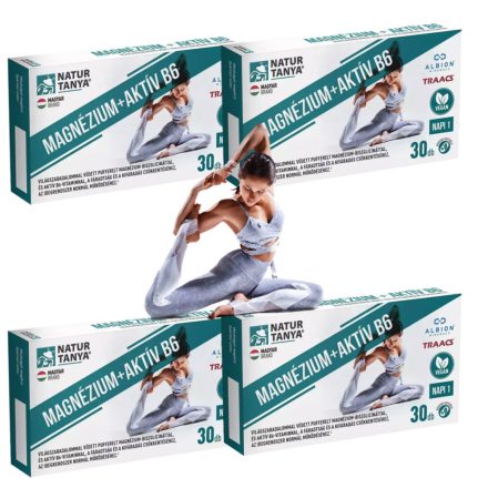Vegán MAGNÉZIUM + AKTÍV B6 120 Napos Csomag (4db) - Natur Tanya