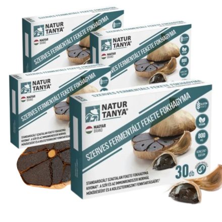 Fermentált Fekete Fokhagyma Maxi Csomag (4db) - Natur Tanya