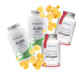   Ragyogok Csomag 60 Napra - Nutriversum MSM+C Hyaluron Collagen (2db) + Fittprotein Alga 640 (2db)