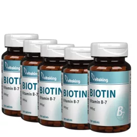 Vitaking B7 -Biotin 100 tabletta 900mcg Csomag (5db)