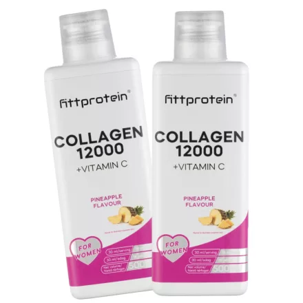 Fittprotein Collagen 12000mg Duopack Ananász íz