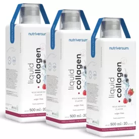   Nutriversum Collagen Liquid Sugar Free Triopack Íz: erdei gyümölcs
