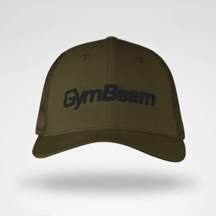 GymBeam Mesh Panel katonai zöld baseball sapka