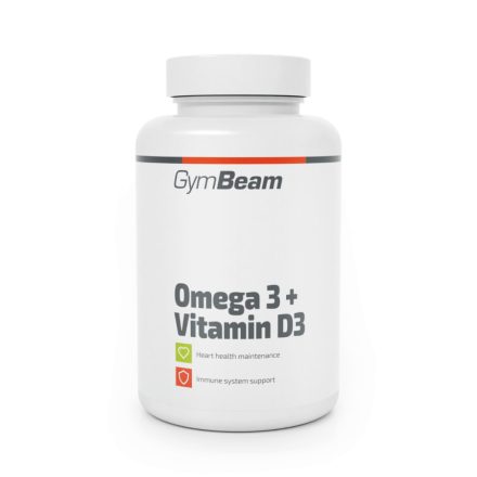 GymBeam Omega 3 + D3-vitamin 90 kapszula