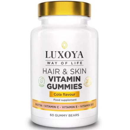 Luxoya Hair & Skin Vitamin Gummies Biotin & C -Vitamin & E-Vitamin 60 gumivitamin