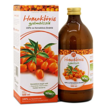 MannaVita 100%-os Homoktövis Gyümölcslé 500ml