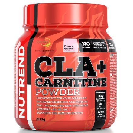Nutrend CLA + CARNITINE POWDER - 300g CLA fogyasztószer