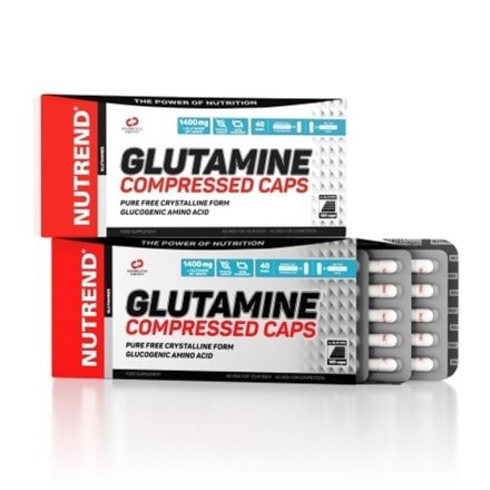 Nutrend Glutamine Compressed Caps - 120 kapszula aminosav készítmény