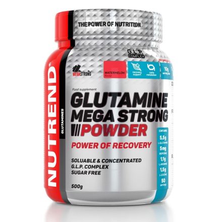Nutrend Glutamine Mega Strong Powder - 500 g aminosav készítmény