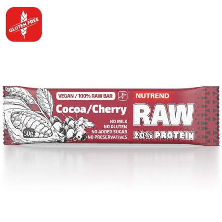 Nutrend Raw Protein Bar 1karton energia vagy fehérjeszelet
