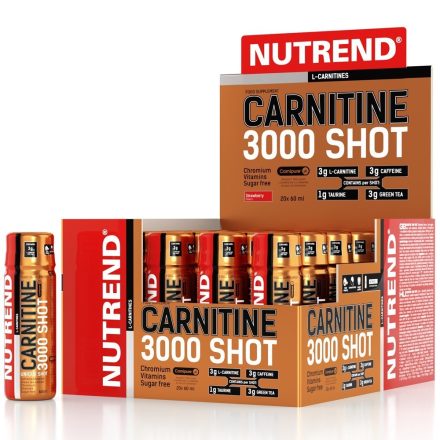 Nutrend Carnitine 3000 Shot - 60ml l-karnitin tartalmú diétás termék