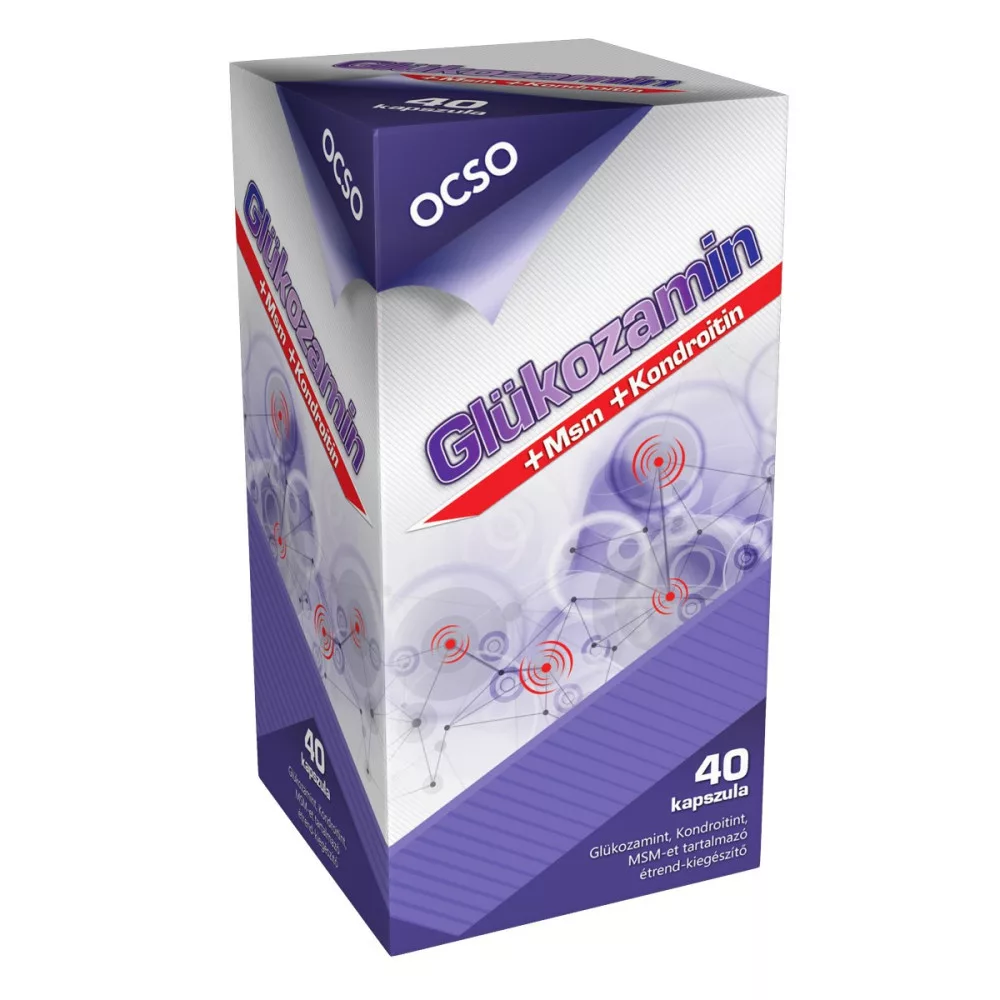OCSO Porc Glükozamin + Kondroitin + MSM 40 kapszula | NUTRI1