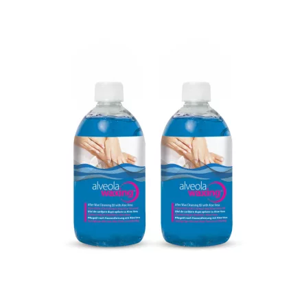 Alveola Waxing Gyantázás utáni lemosó olaj Aloe Vera-val 2x300ml