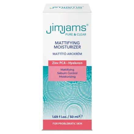 JimJams Pure & Clear Mattító hidratáló arckrém 50ml