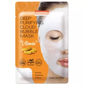PureDerm Vitaminos mélytisztító bubble habmaszk 20g