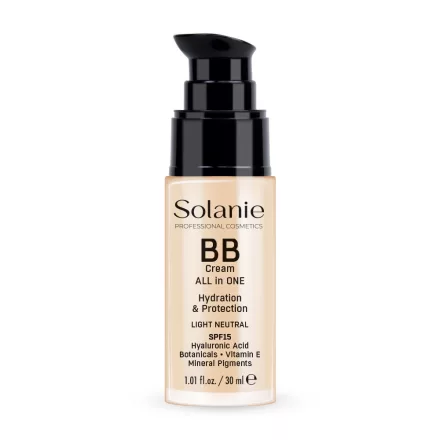 Solanie BB krém hialuronsavval és fényvédővel SPF15 - világos neutrális 30ml