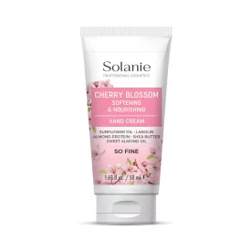   Solanie So Fine Puhító és tápláló kézkrém cseresznyevirág illattal 50ml