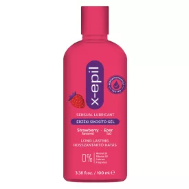 X-Epil Érzéki síkosító gél eper ízű 100ml