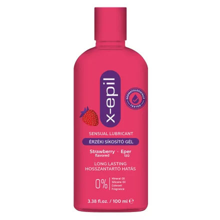 X-Epil Érzéki síkosító gél eper ízű 100ml