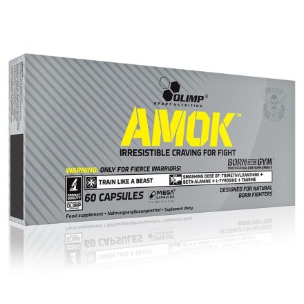 Olimp Amok™ 60 kapszula edzés előtti teljesítménynövelő