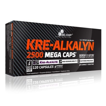 Olimp Kre-Alkalyn 2500 Mega Caps kreatin 120 kapszula kreatin kapszula sportolóknak