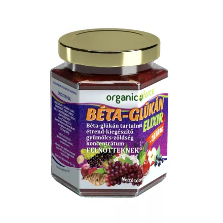 Béta-glükán Elixír 210g - organic force
