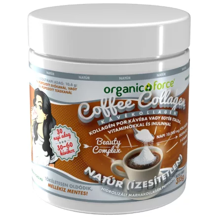 Coffee Collagen - KávéKollagén NATÚR 315g - organic force