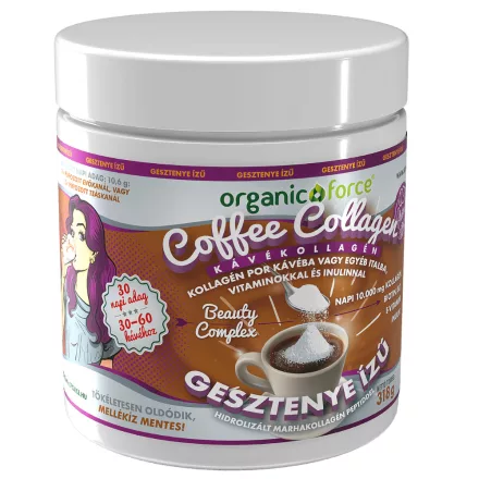 Coffee Collagen - KávéKollagén GESZTENYE 318g - organic force