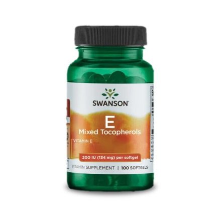 Swanson E vitamin 200NE mixed tocopherol 100 gélkapszula