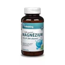 Vitaking Magnézium Biszglicinát+B6 (P5P) 60 kapszula