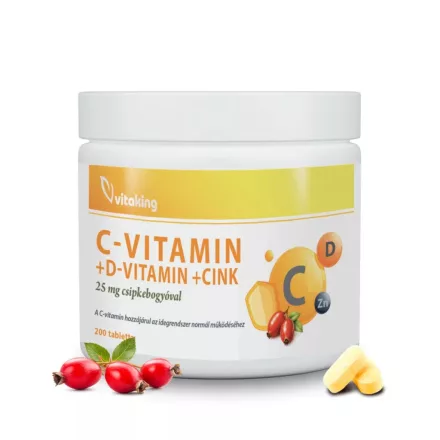 Vitaking C+D+Cink 200 tabletta 