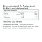 Vitaking C+D+Cink 200 tabletta 