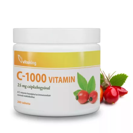 Vitaking C-1000mg 25mg csipkebogyóval 200 tabletta